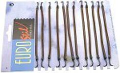 Резинки с крючками  для вечерних причесок 12шт коричневые EUROSTIL ; упак (40 шт), 00637